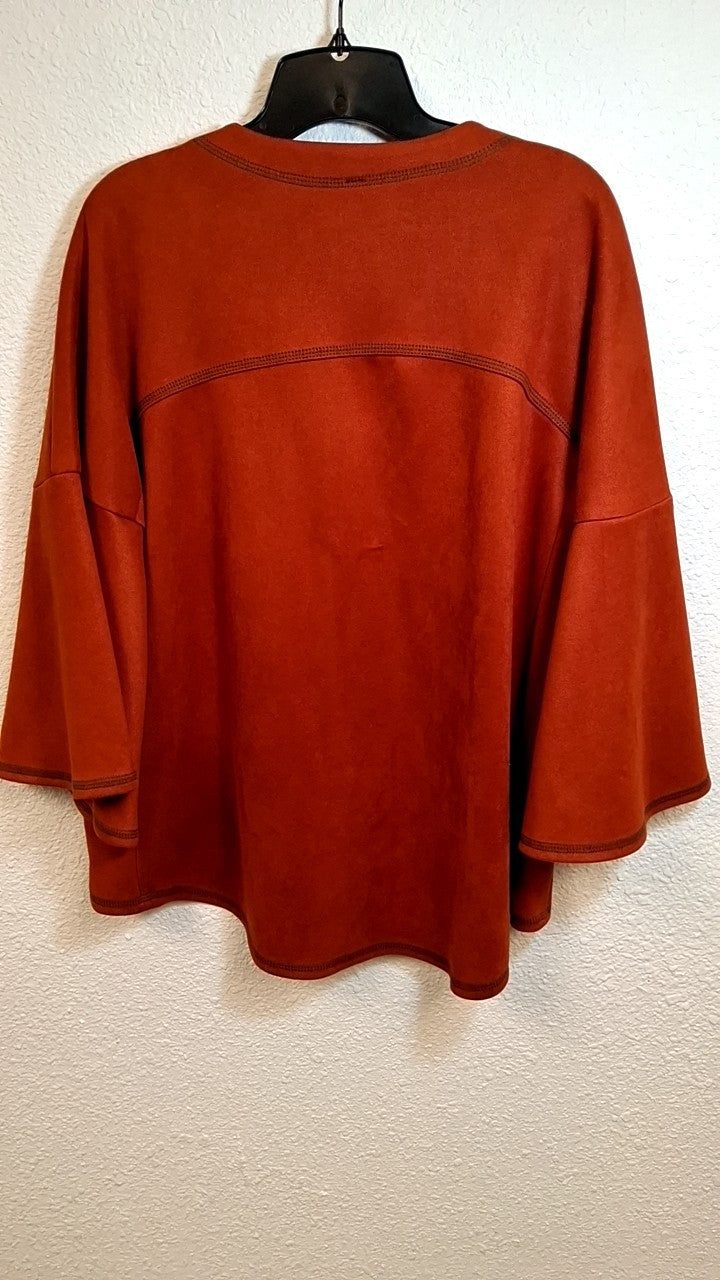 IC by Connie K Jacket S Rusty Orange