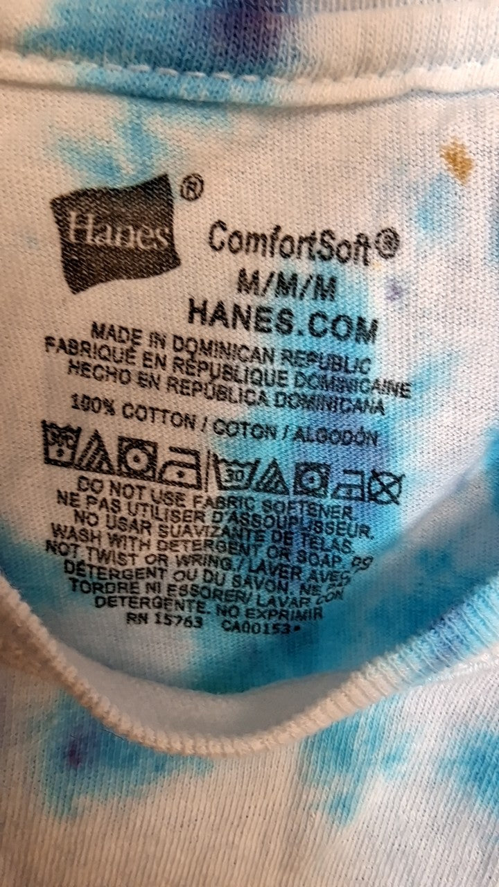 Hanes Tie-dye T-Shirt M Multicolored