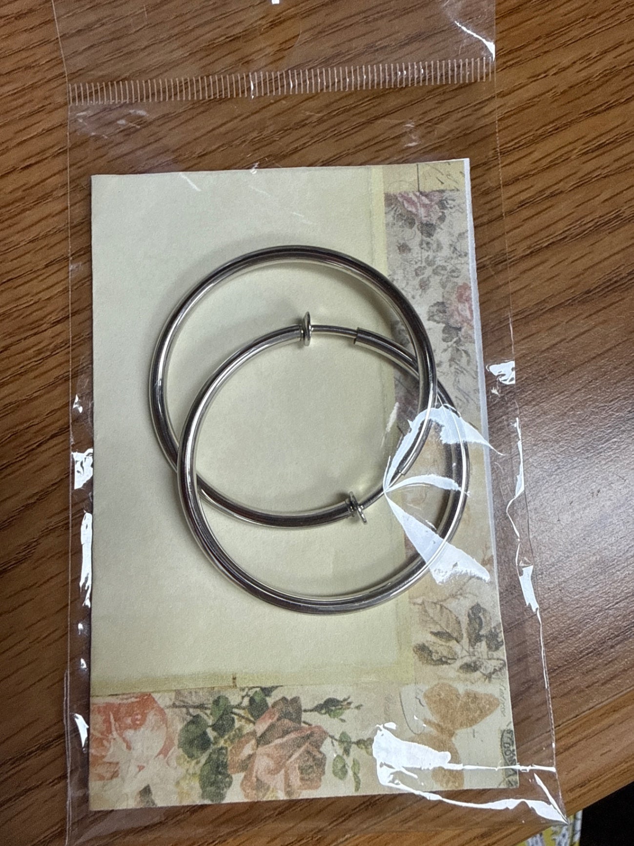 Large Silver Hoops