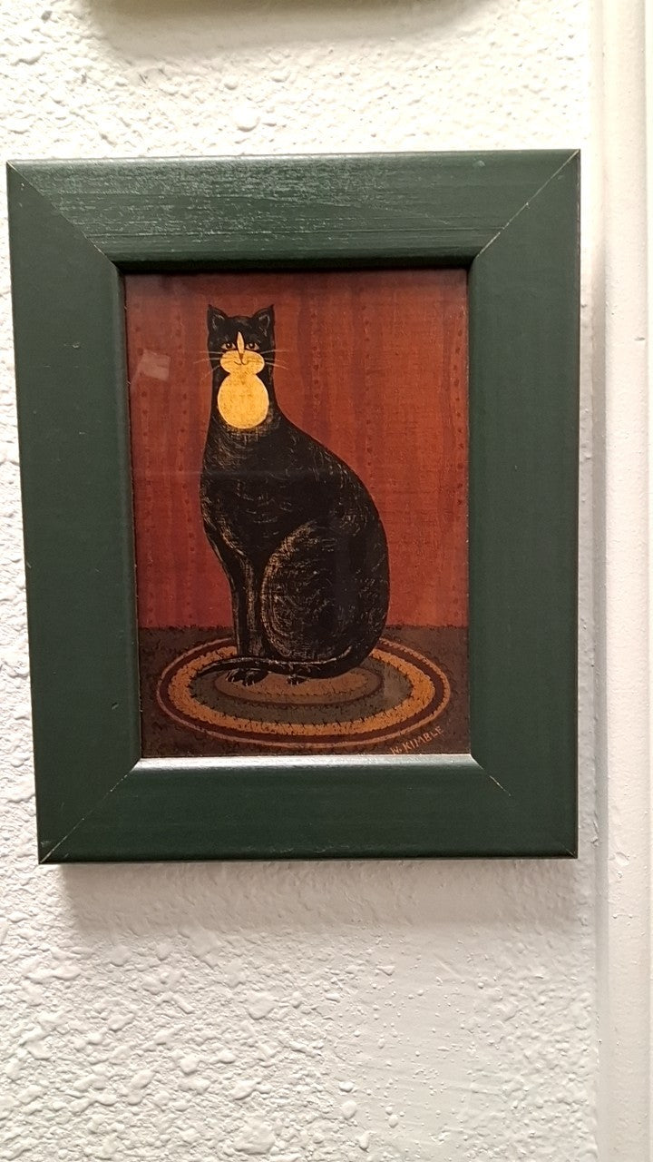 Warren Kimble Print Tuxedo Cat