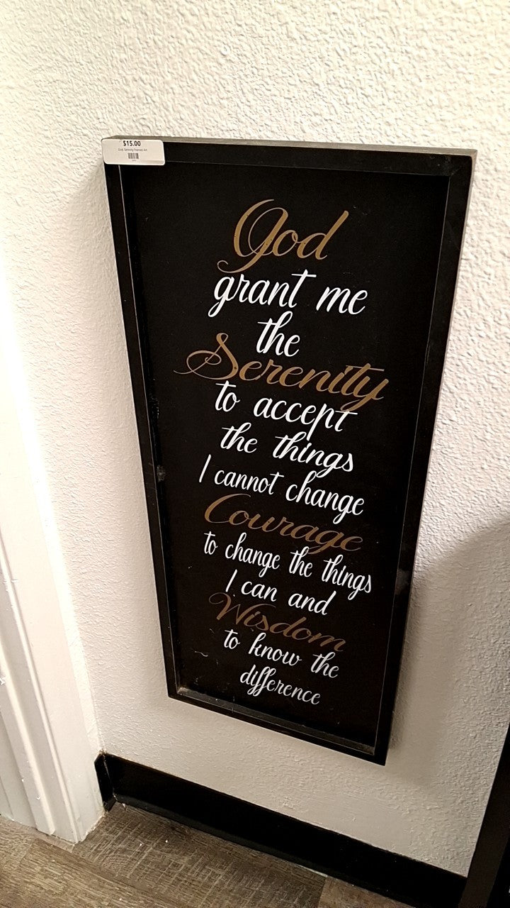 God, Serenity Framed Art