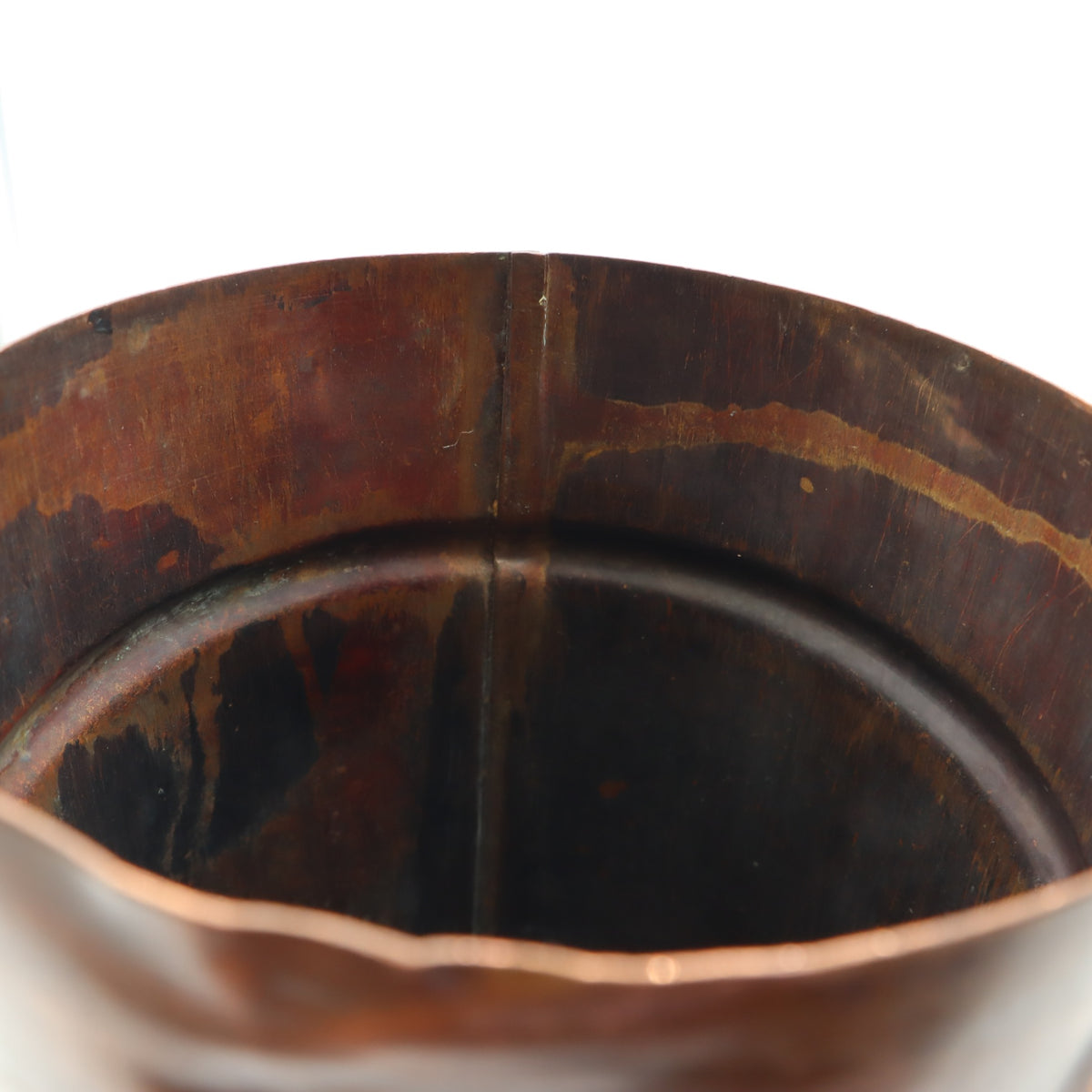 VTG copper Canister Map document container Decor