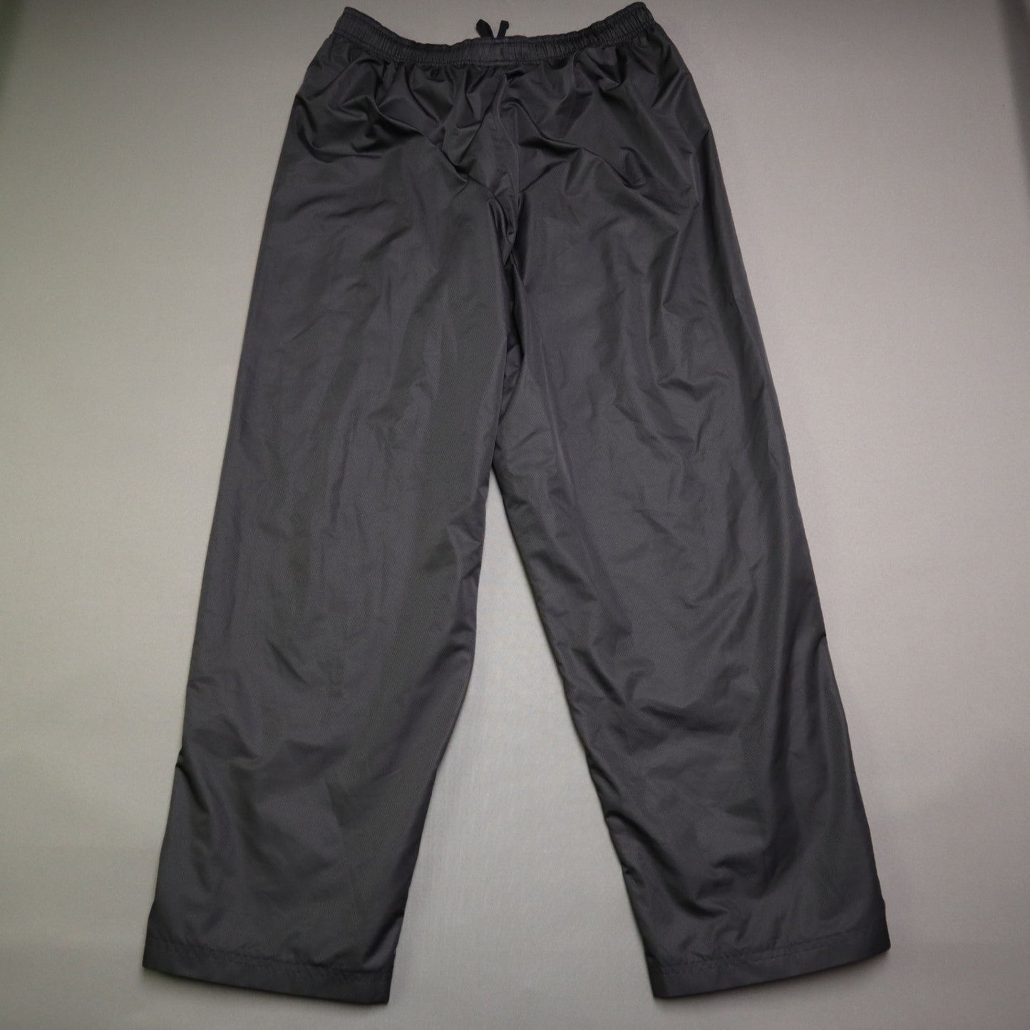 Roundtree & Yorke Sport Mens Large Wind Pants Dark Grey Lined Zipper Cuffs