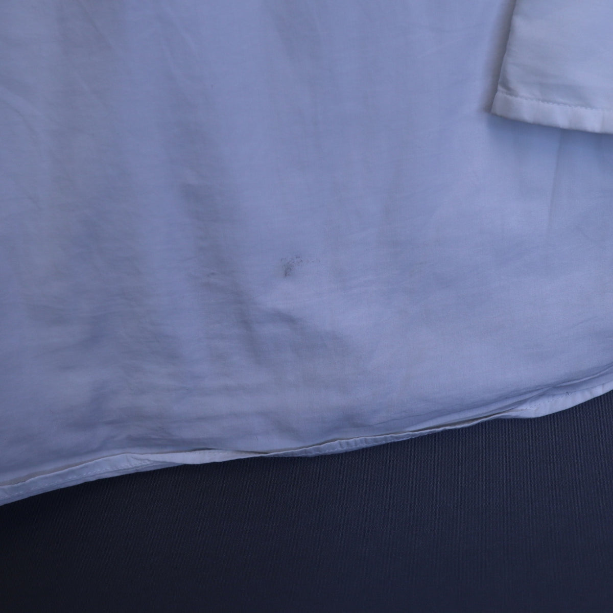 Ralph Lauren Mens XL Bermuda Poplin Button Down Shirt White Long Sleeve Blue Pony