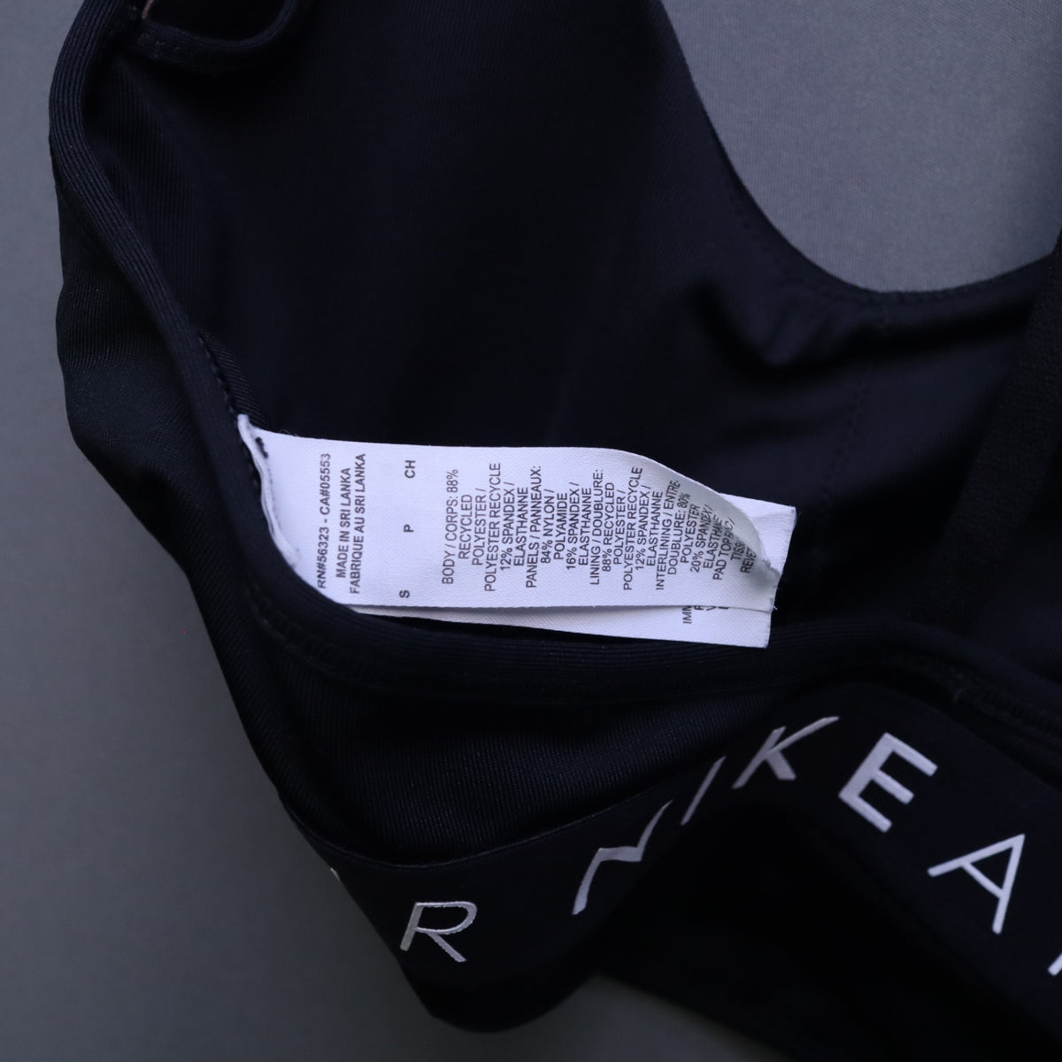 Nike Lingerie SNike Air Dri-FIT Indy Light Support Sports Bra Womens Small Black T-Back Strap