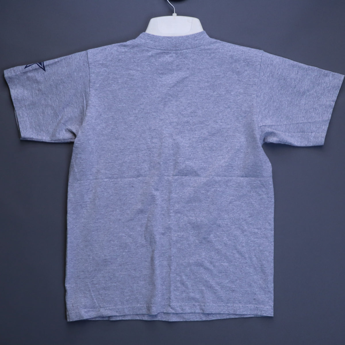Dallas Cowboys Authentic Heather Grey T-Shirt Youth Medium 12-14 Star Sleeve Tee