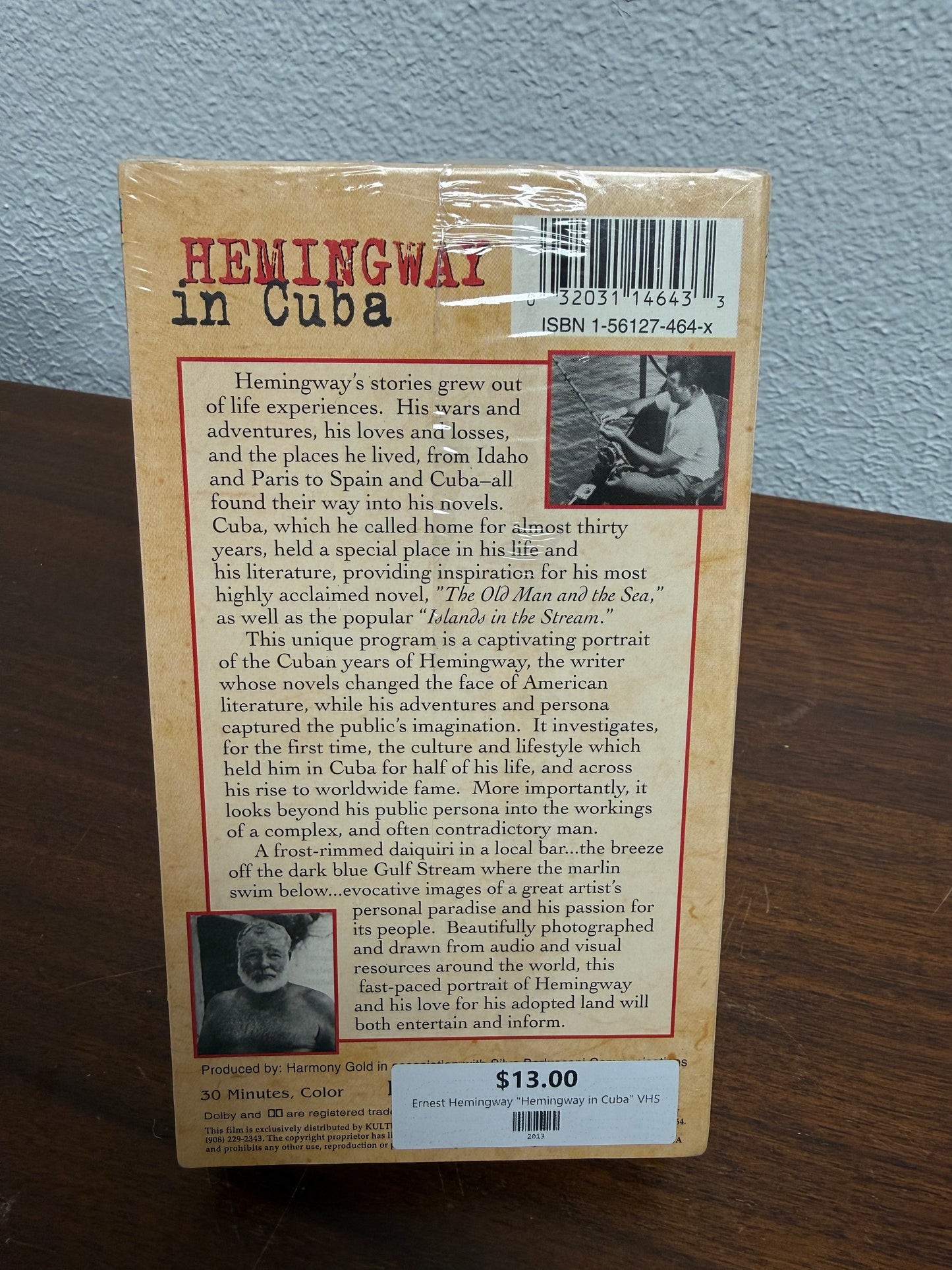 Ernest Hemingway "Hemingway in Cuba" VHS