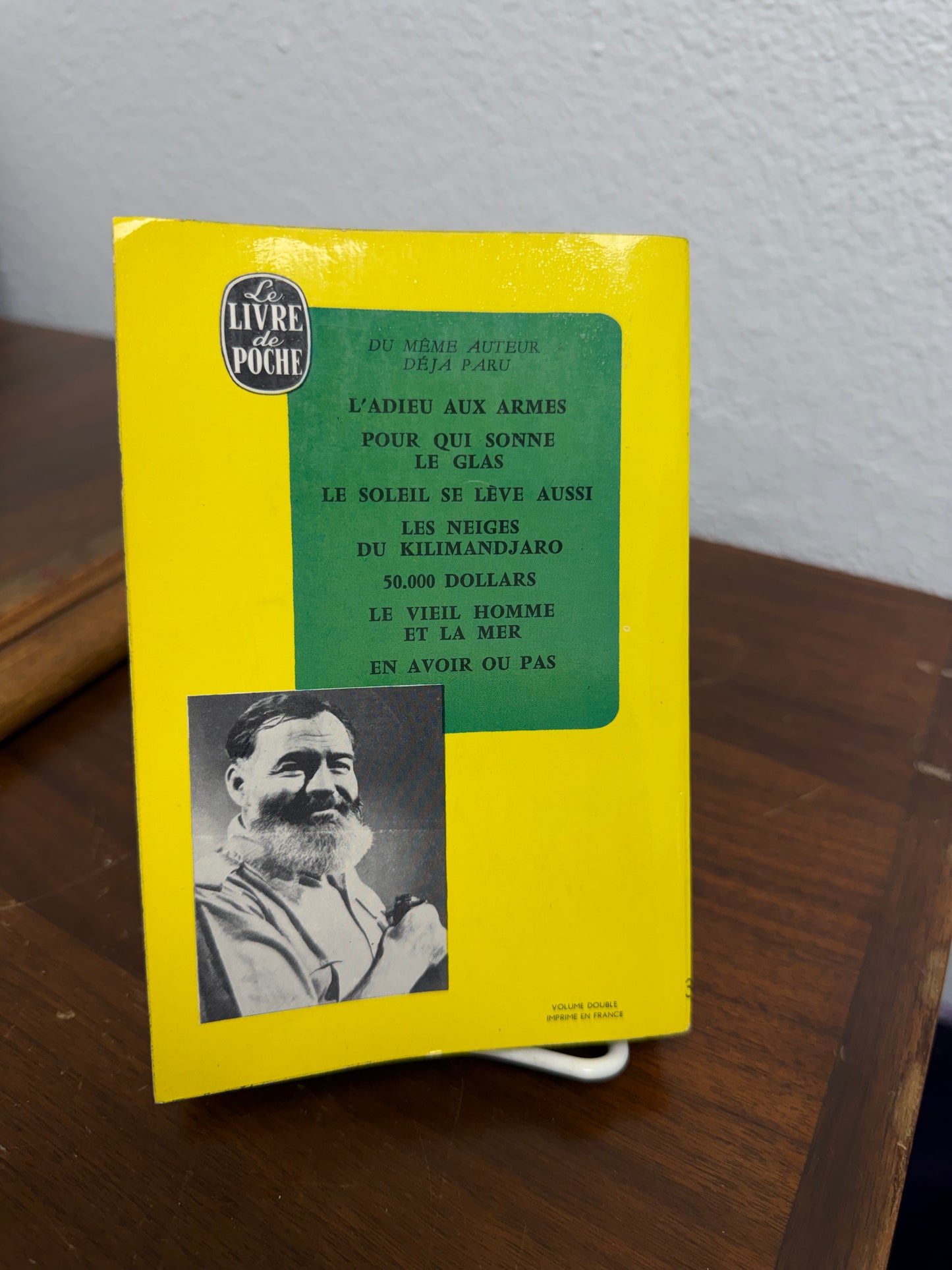 Ernest Hemingway "Lost Paradise" French 1949 Edition