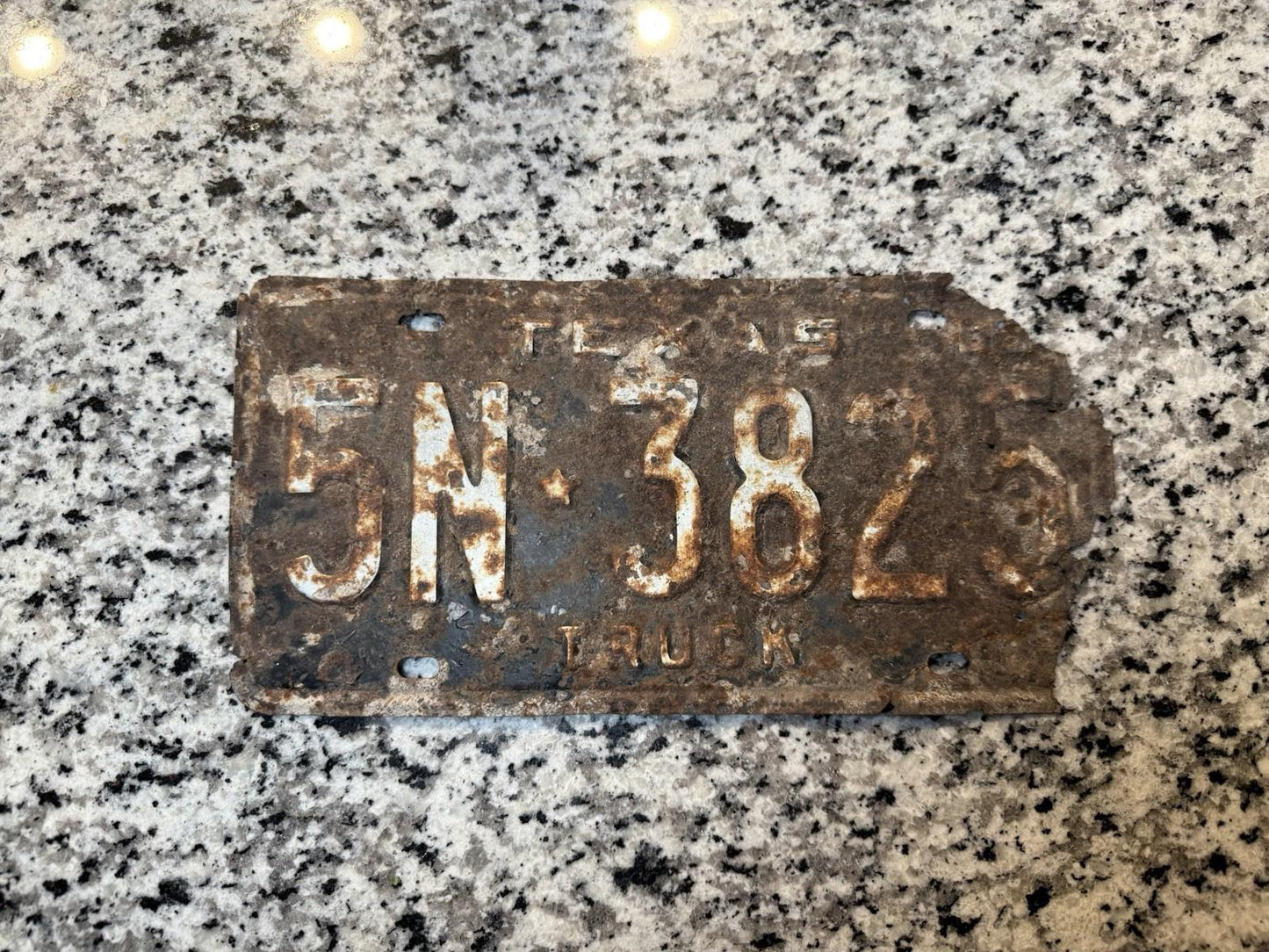 1966 Texas License Plate