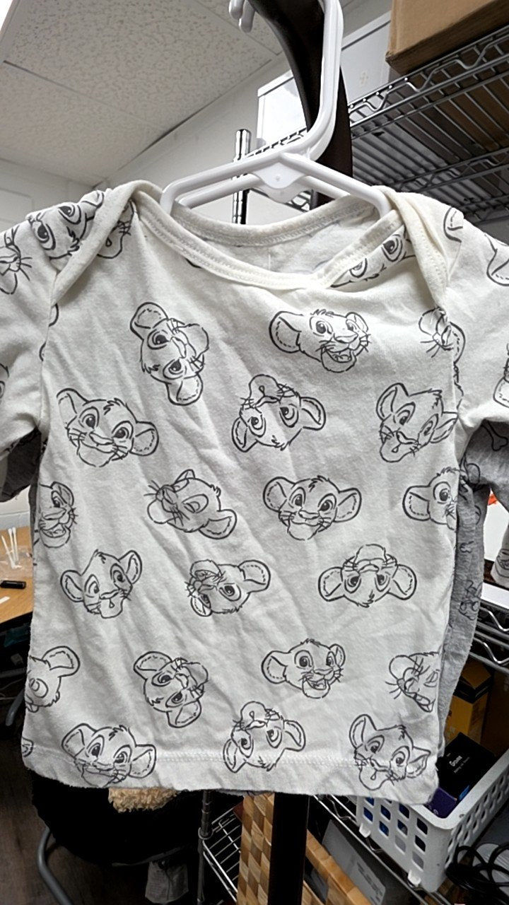 Disney T-Shirt 18 m White with black print