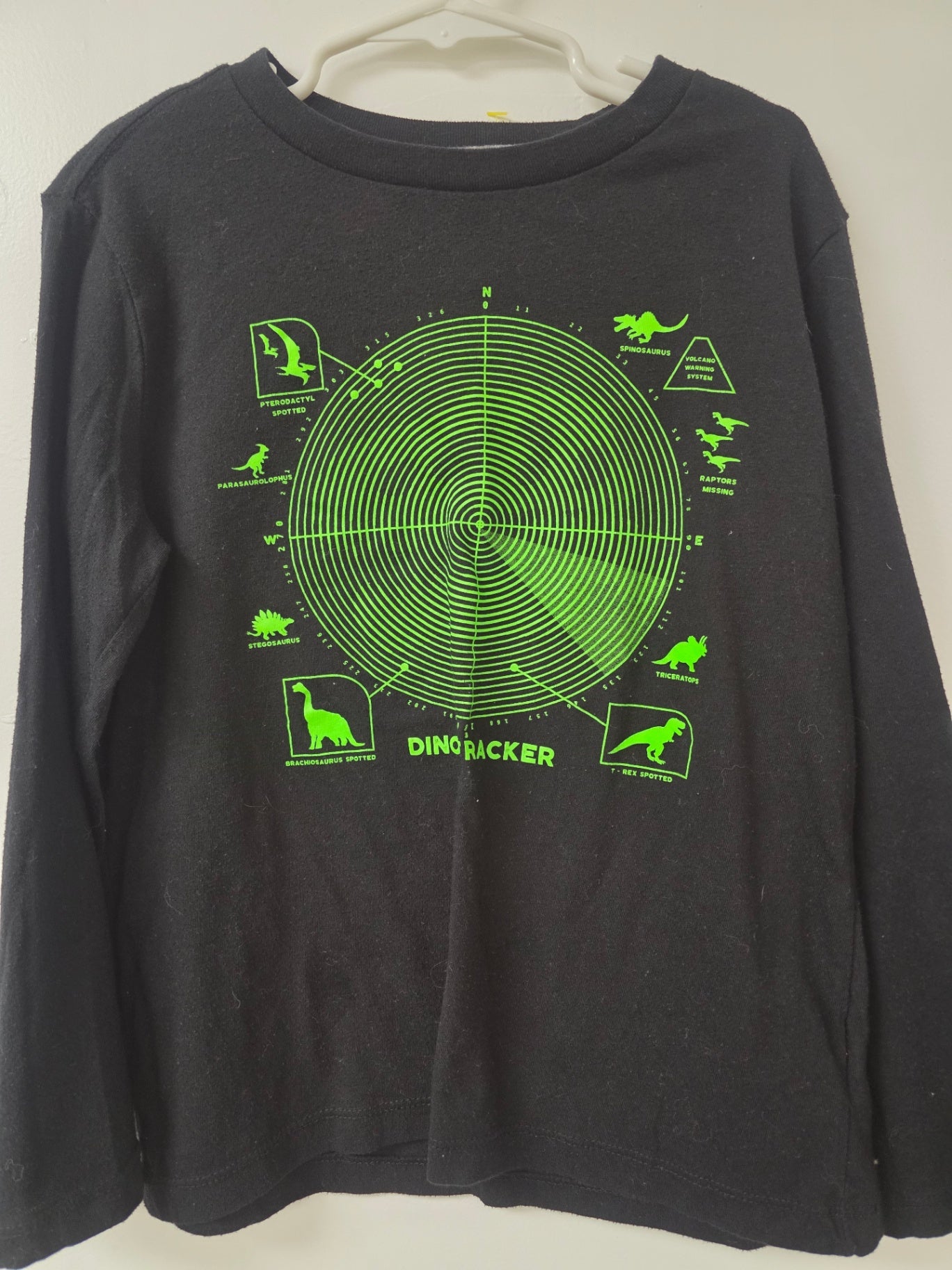 Old Navy Sweatshirt M(8) Black and neon green