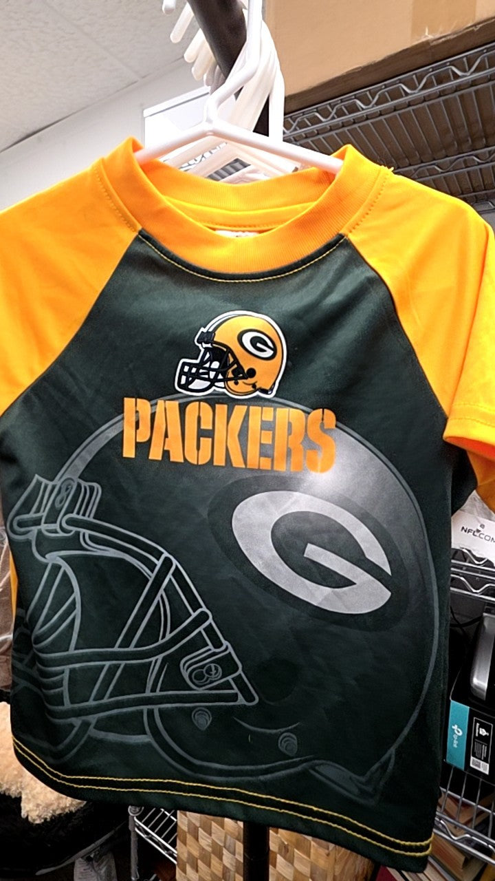 NFL Shirt 2T Green, Yellow, and Black