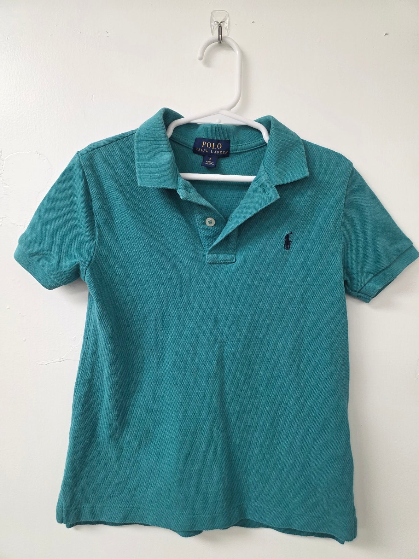 Ralph Lauren Polo Shirt 6 Turquoise