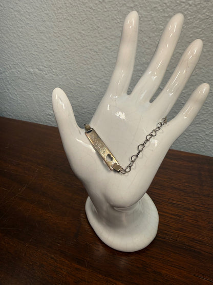 925 India Silver "Chocolate" Baby Bracelet 