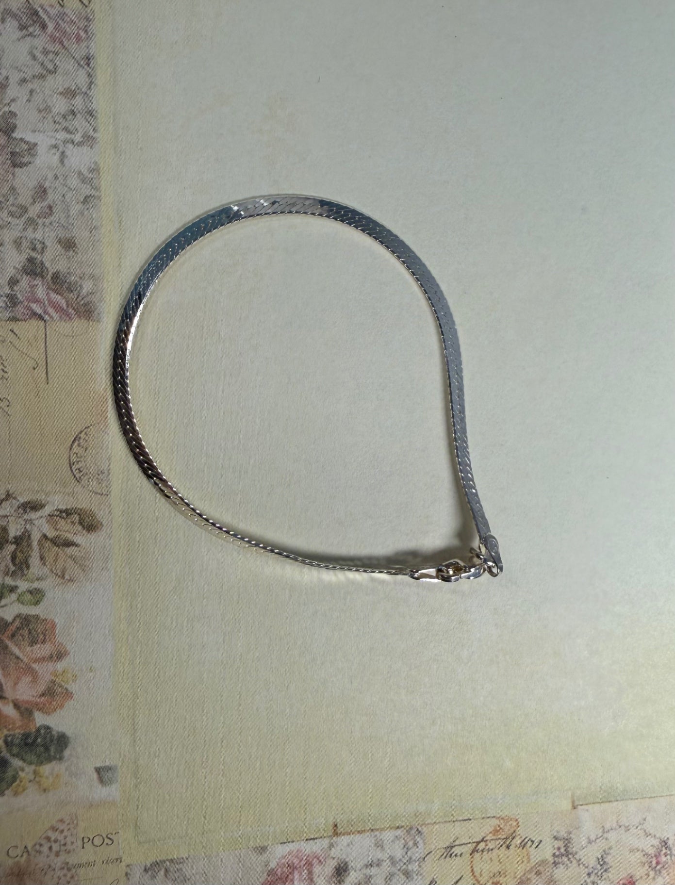 Italian Silver Bracelet and Necklace Set