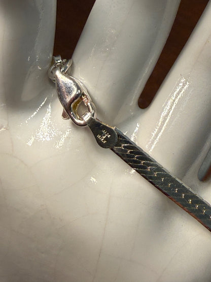 Italian Silver Bracelet and Necklace Set