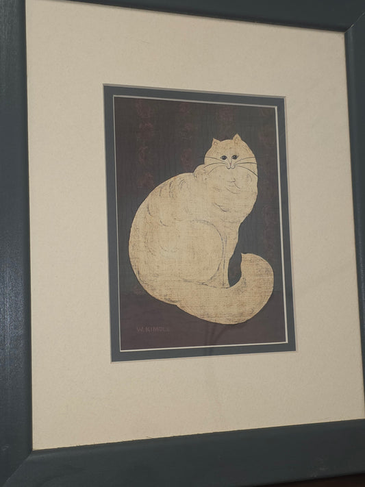 W. Kimble Cat Print