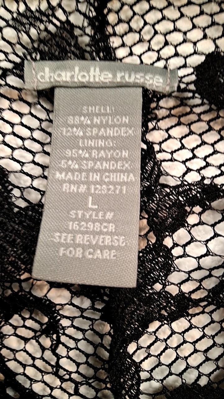 Charlotte Russe Blouse L Black