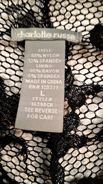 Charlotte Russe Blouse L Black
