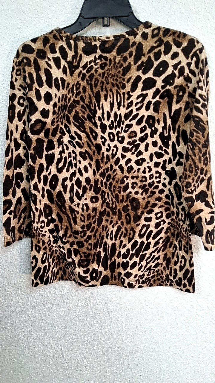 Jones New York Sweater XL Beige and Black