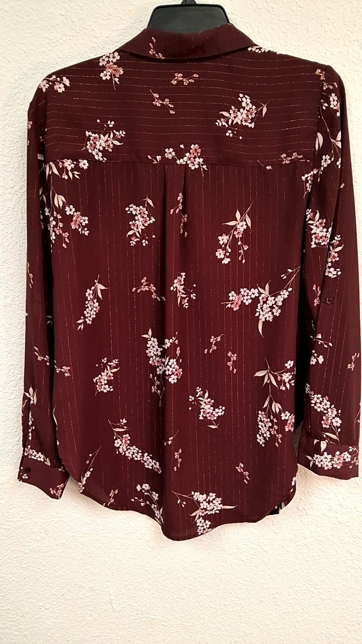 Candies Shirt L Burgundy