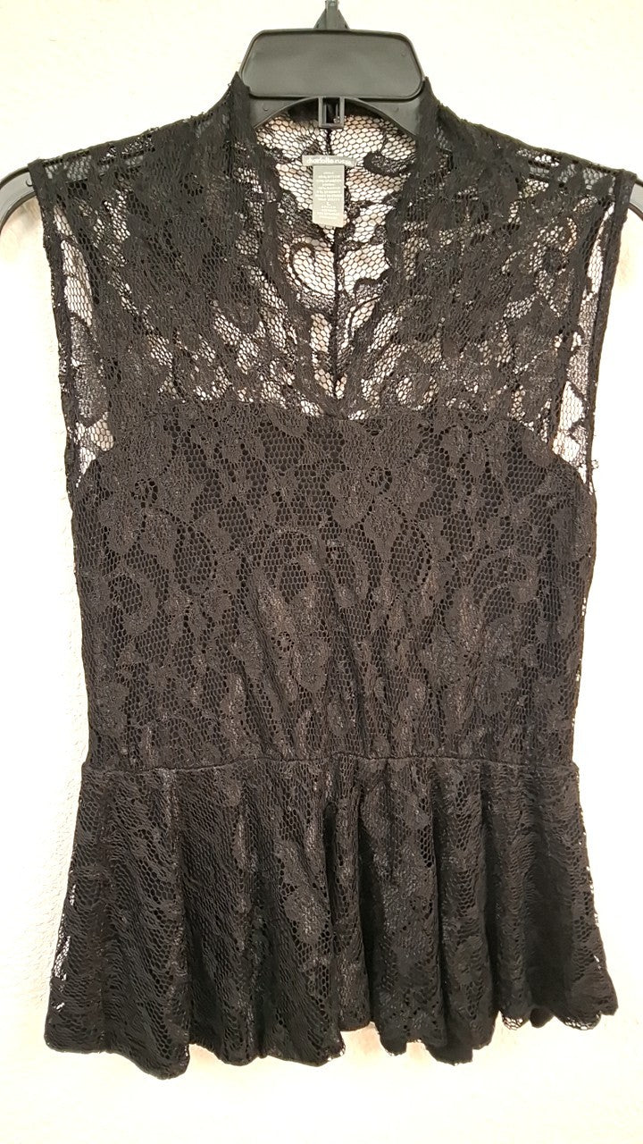 Charlotte Russe Blouse L Black