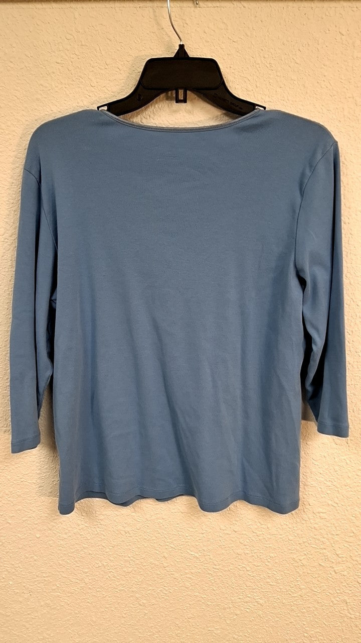 Christoper & Banks Blouse XL Light Blue