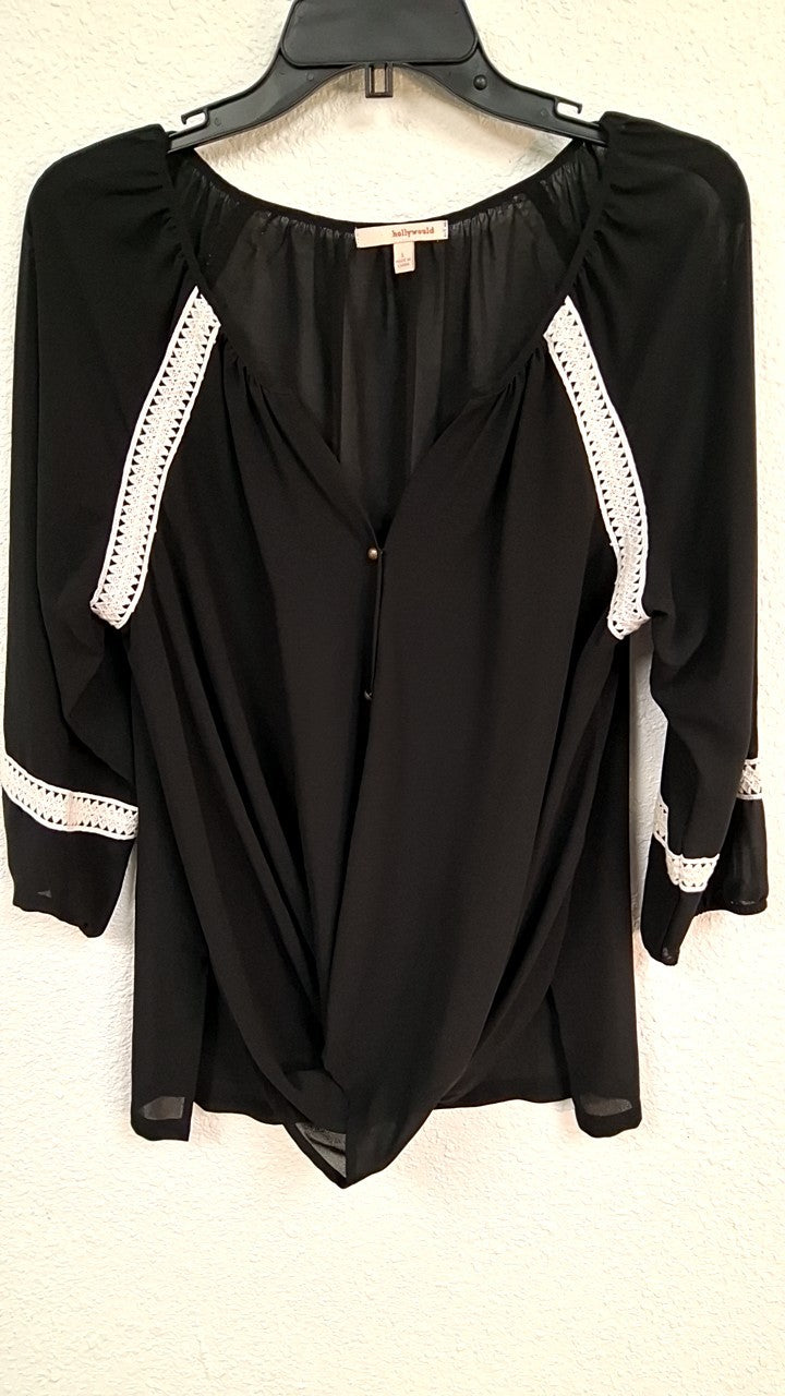 Hollywould Shirt L Black