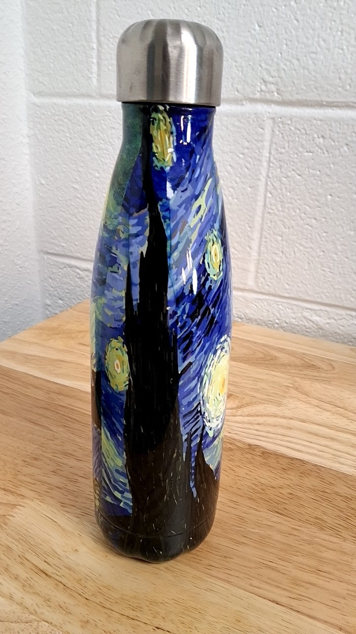 Starry Night Bottle 10 inches tall Multicolor