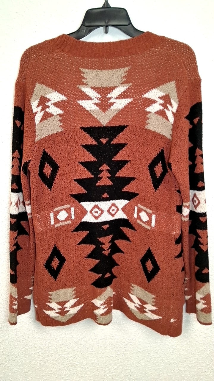 Haute Collections Sweater S Rust, Black, Beige, White