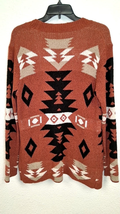 Haute Collections Sweater S Rust, Black, Beige, White