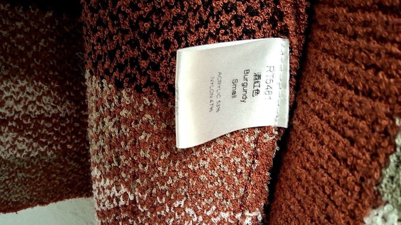 Haute Collections Sweater S Rust, Black, Beige, White