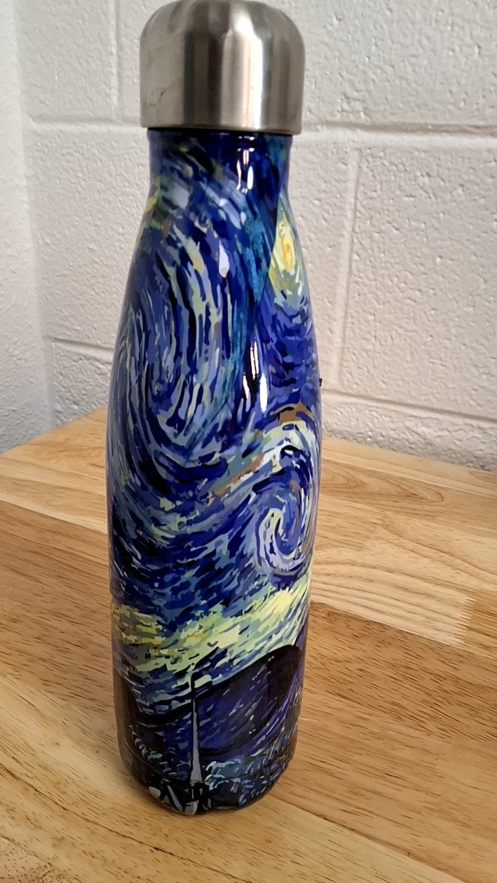 Starry Night Bottle 10 inches tall Multicolor