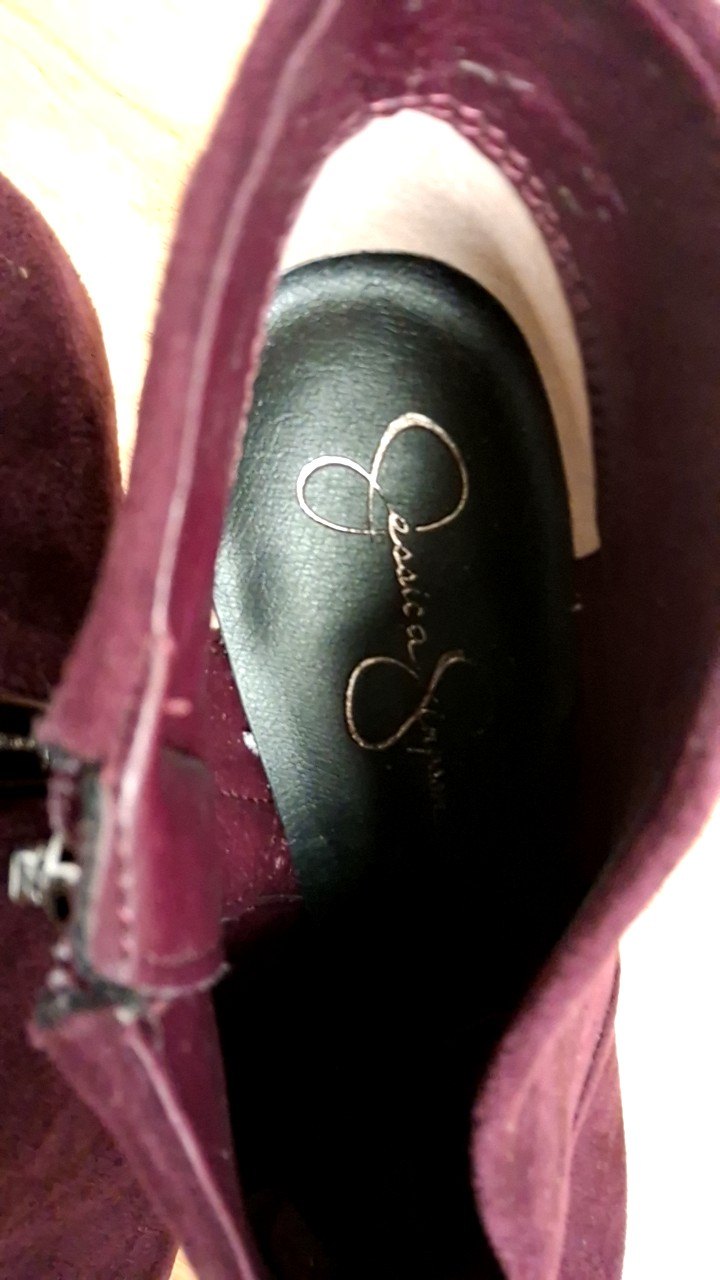 Jessica Simpson Booties 8.5 Burgundy