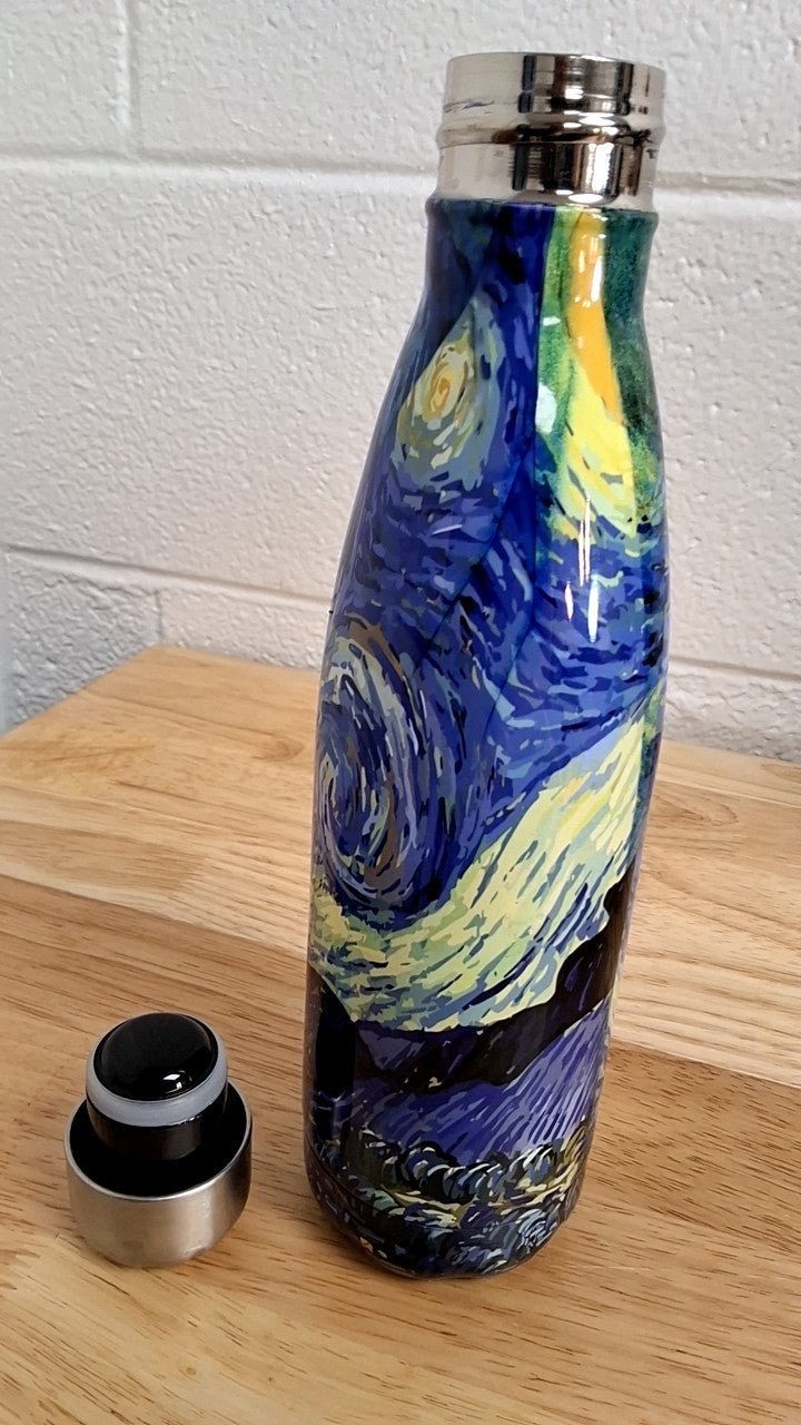 Starry Night Bottle 10 inches tall Multicolor