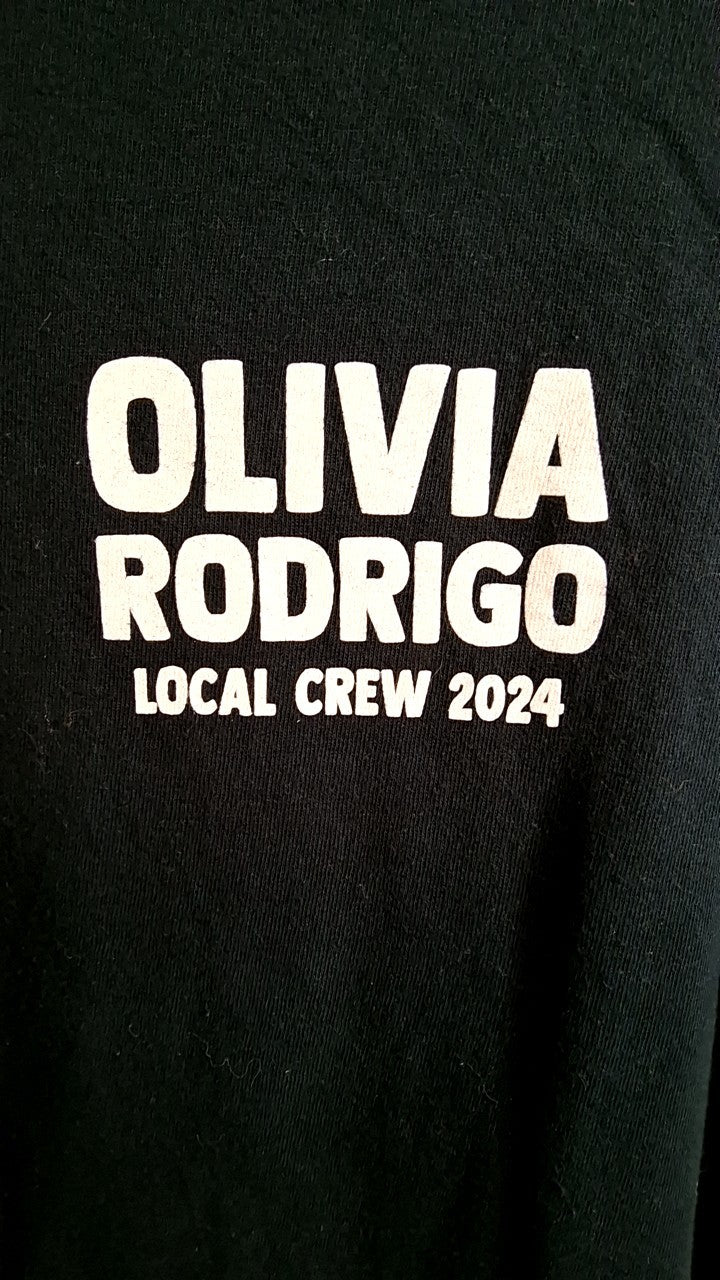Olivia Rodrigo Local Crew 2024 T-Shirt XL Black