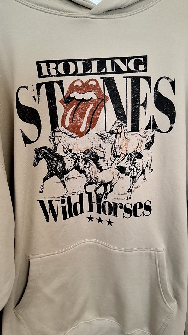 The Rolling Stones Hoodie 5xl Beige
