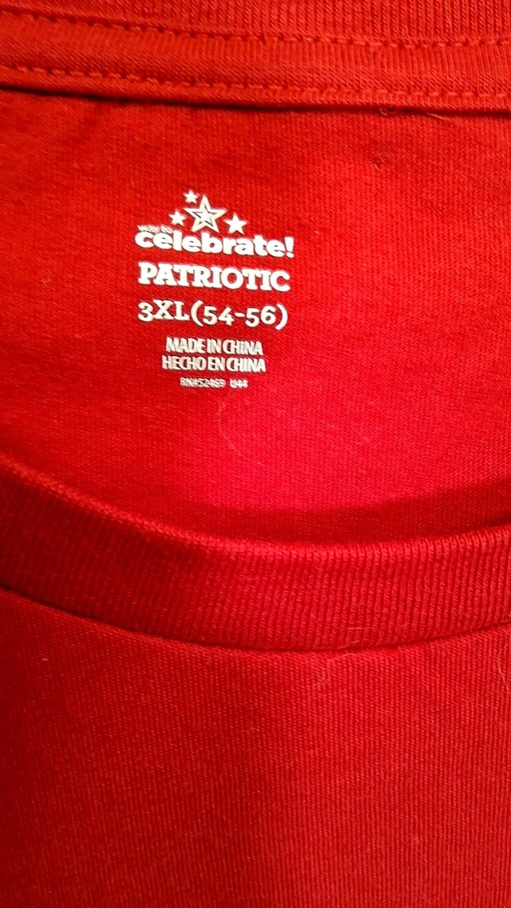 America 1776 T-Shirt 3XL Red