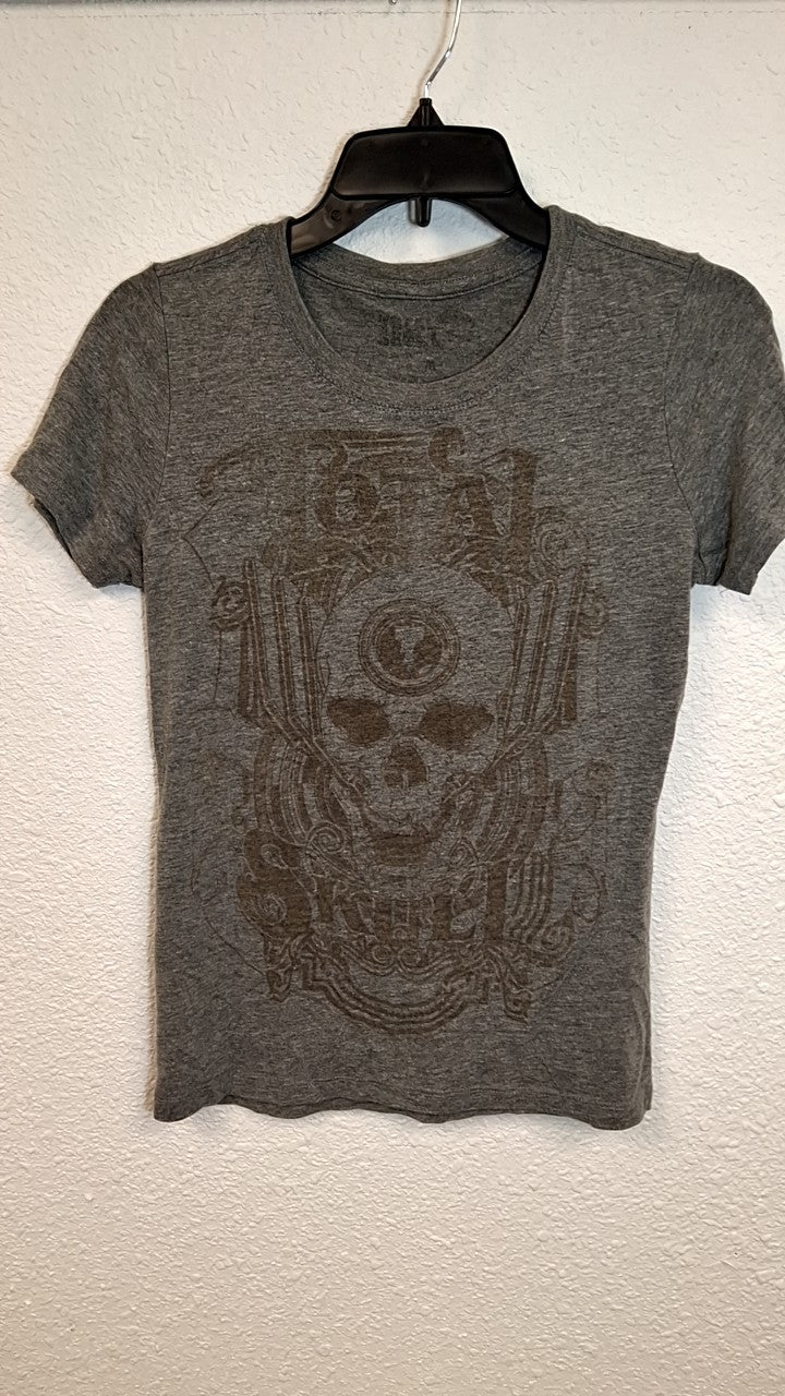 Total Skull T-Shirt M Gray