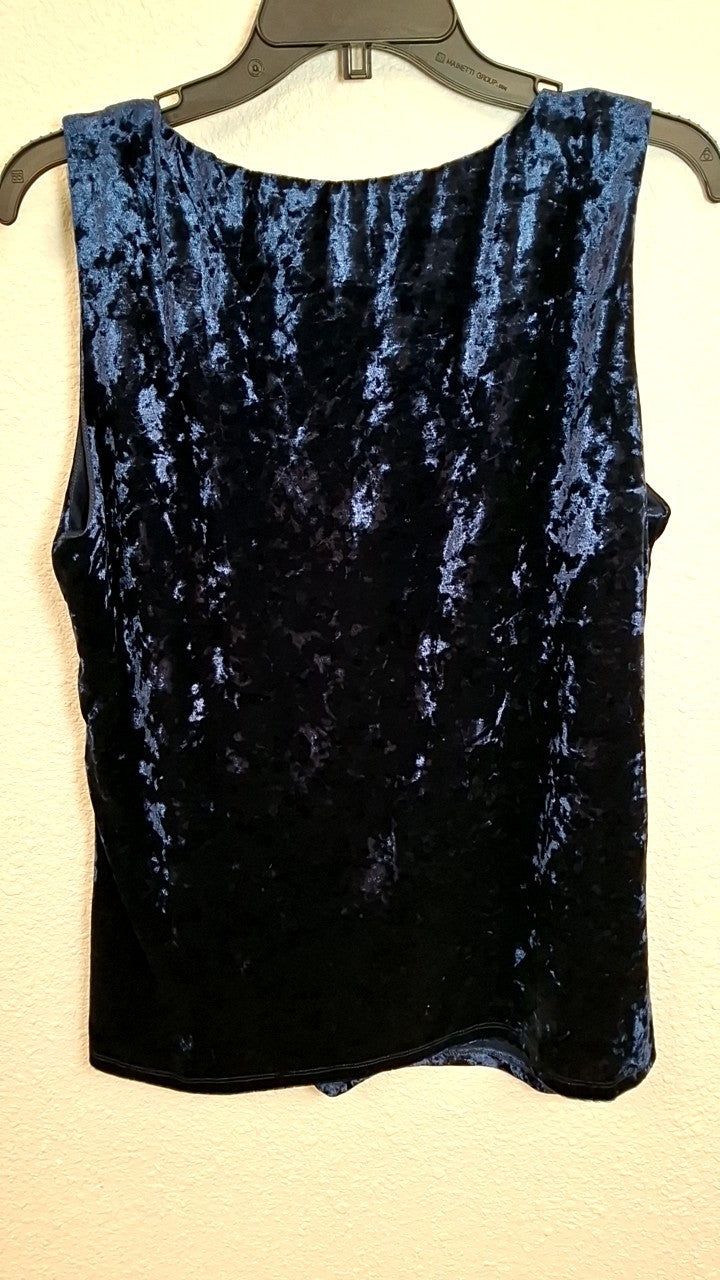 New Direction Velvet Shirt XL Dark blue