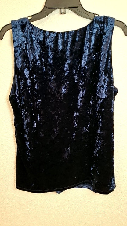 New Direction Velvet Shirt XL Dark blue