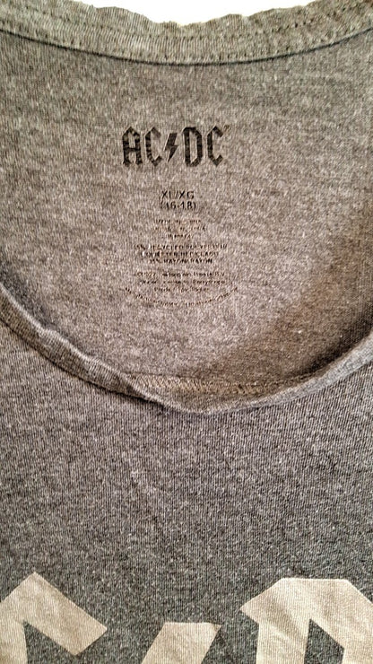 AC/DC Sleeveless T-Shirt XL Dark Gray