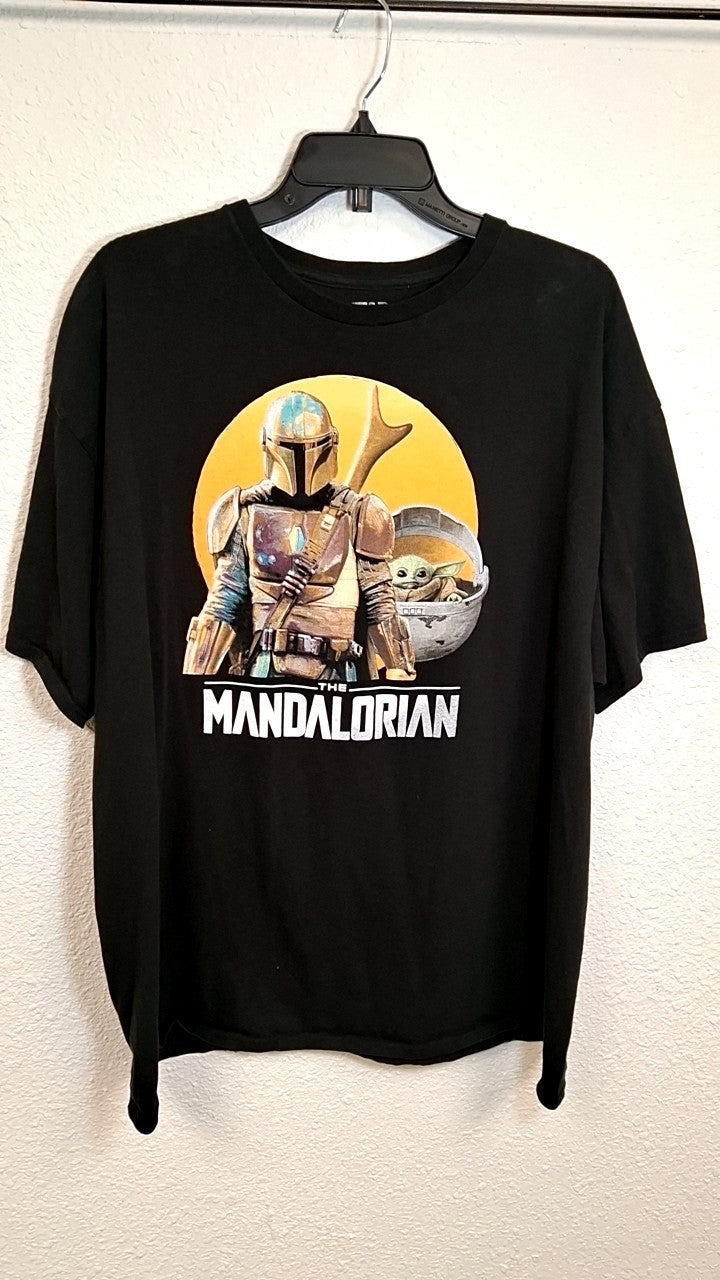 Star Wars Mandalorian T-Shirt XXL Black