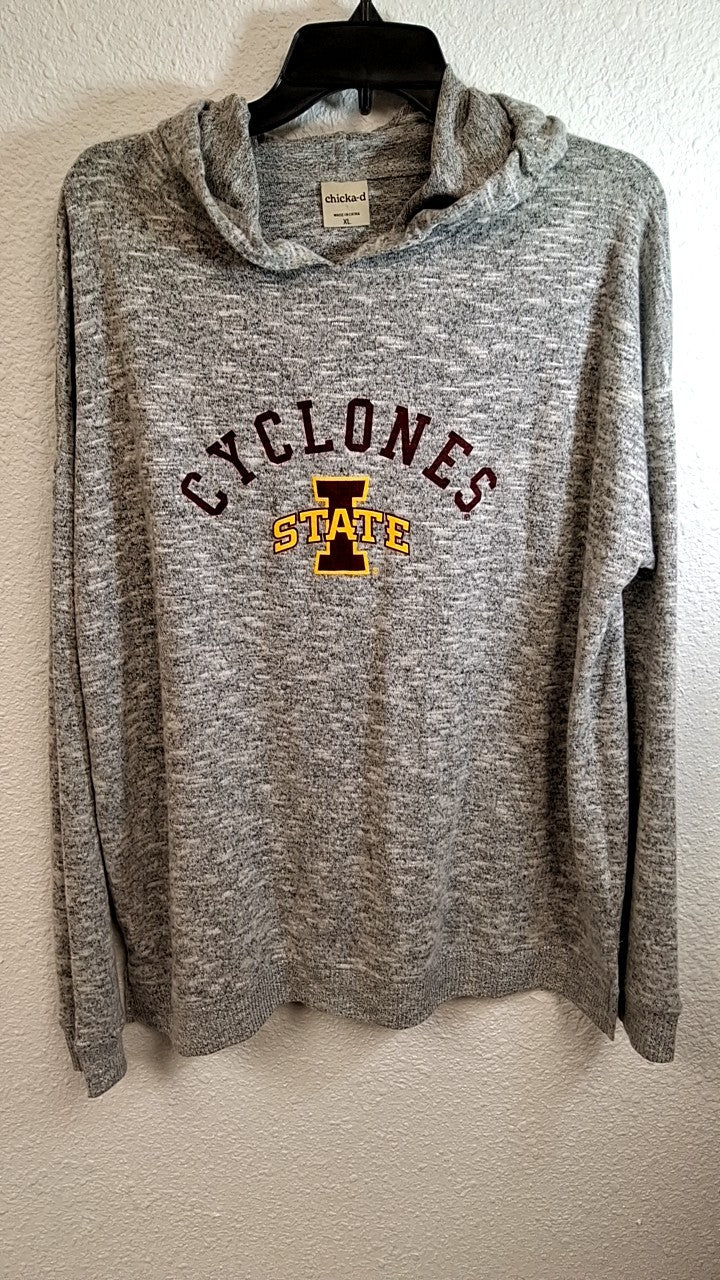 chicka-d Cyclones Hoodie XL Gray