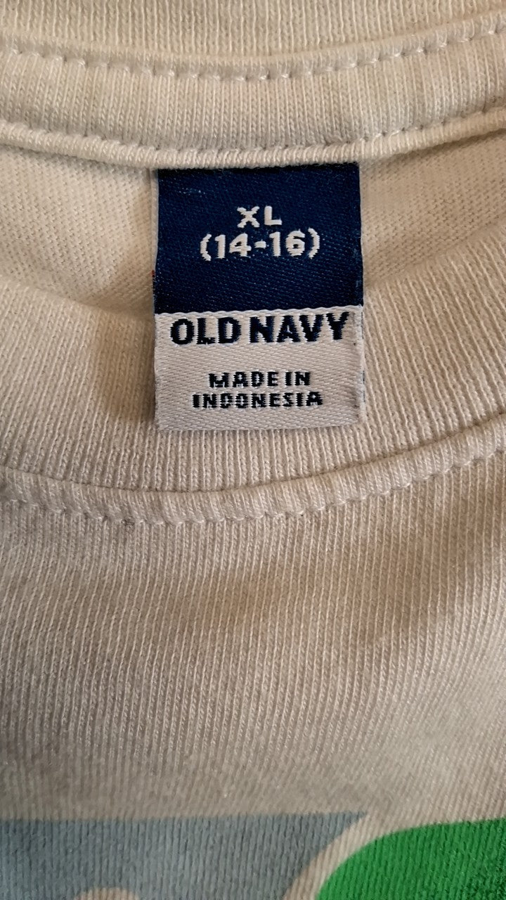 Old Navy Kids West Coast T-Shirt XL White