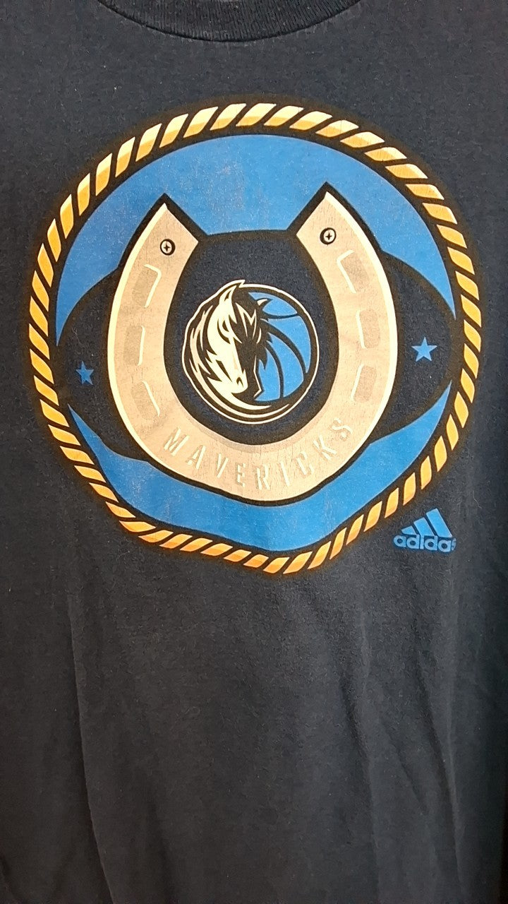 Adidas Dallas  Mavericks T-Shirt L Navy blue
