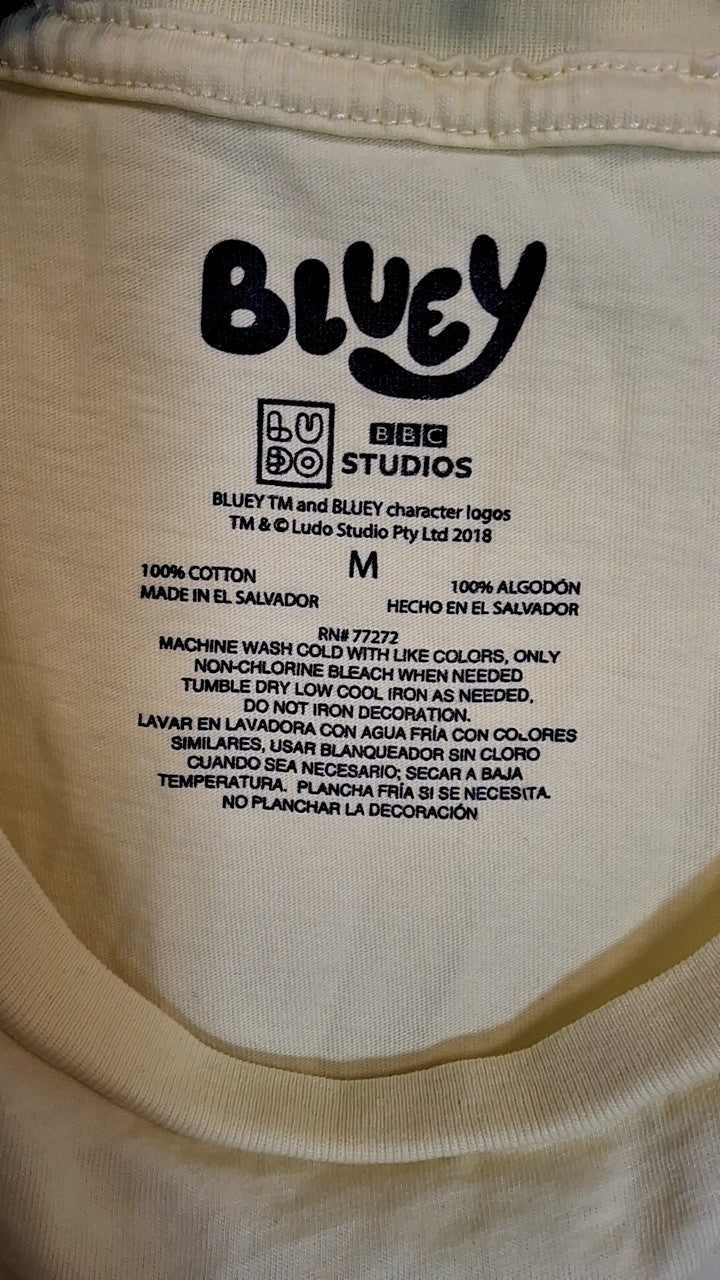 Bluey Tank Top M Yellow