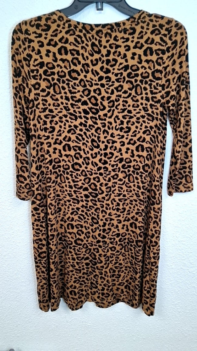 Time and True Dress S Leopard print