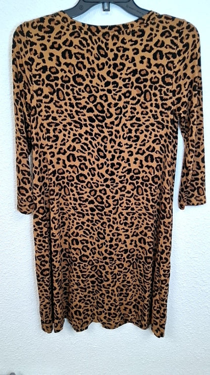 Time and True Dress S Leopard print