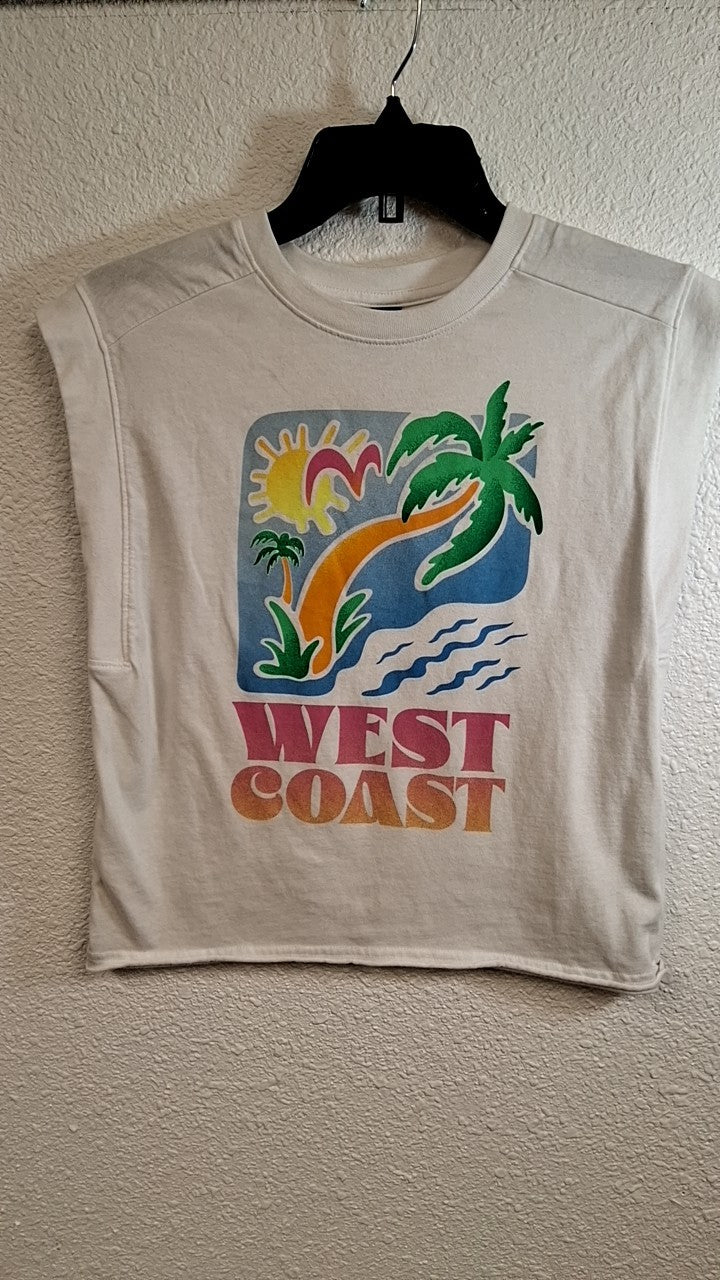 Old Navy Kids West Coast T-Shirt XL White